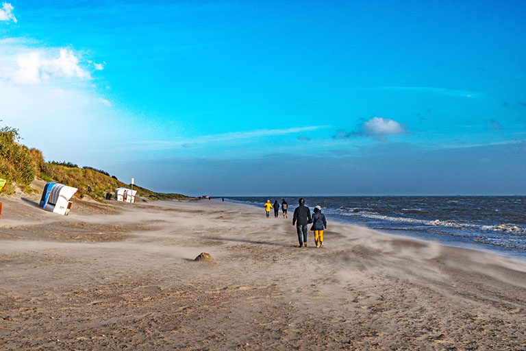 Der Strand von Föhr, Nordsee, Schlswig-Holstein.