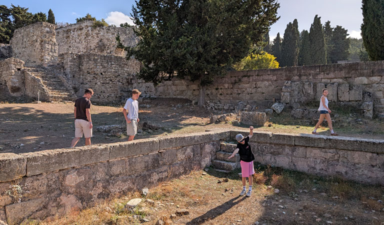 Ausgrabungsstätte Asklipion auf der griechischen Insel Kos.