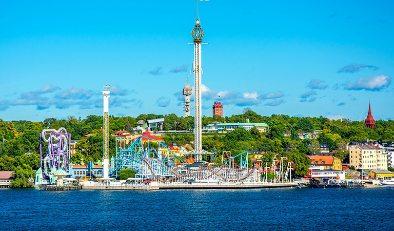 Vergnügungspark Gröna Lund in Stockholm in Schweden