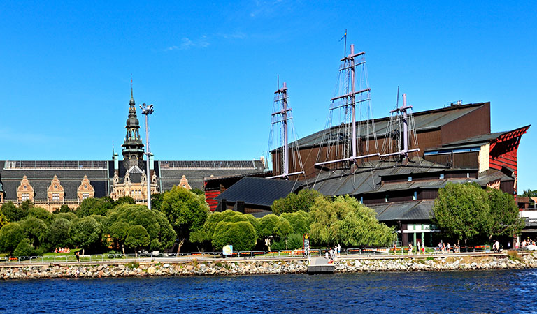 Vasamuseum von außen in Stockholm in Schweden