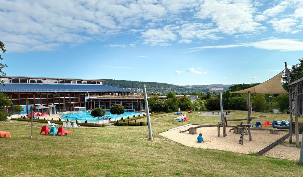 Das Freizeitbad Saalemaxx in Rudolstadt im Thüringer Wald.